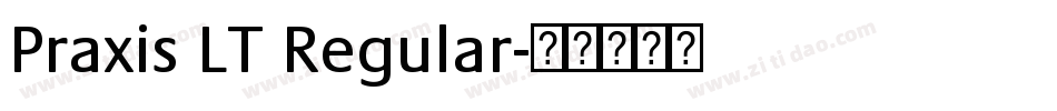 Praxis LT Regular字体转换